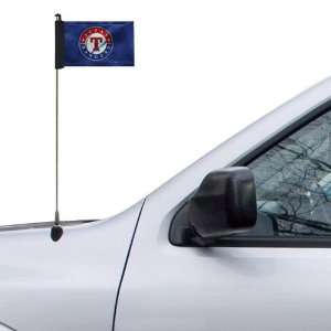  MLB Texas Rangers 4 x 5.5 Royal Blue Antenna Flag 