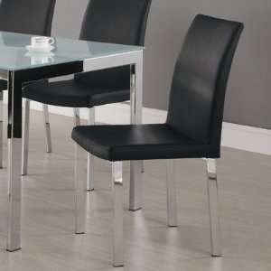  Ladonia Chair in Black [Set of 4]