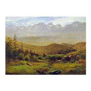  Albert Bierstadt   In The Foothills Of The Rockies Giclee 