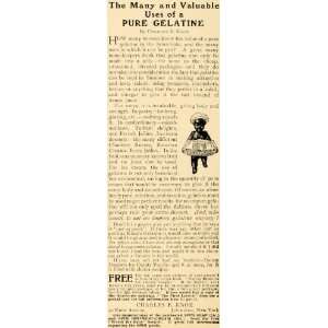  1906 Ad Charles B. Knoxs Pure Gelatin Desserts Jellies 