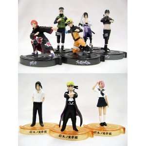  Naruto Konoha Gakuen Figure set of 8 Toys & Games