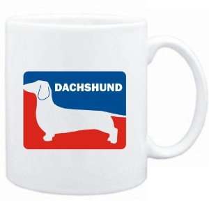    Mug White  Dachshund Sports Logo  Dogs