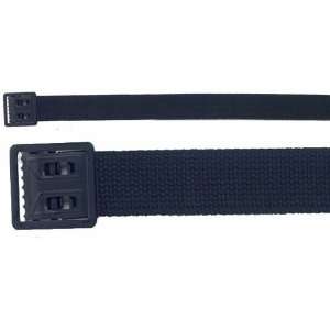  Black Military Web Belt With Black Open Face Buckle 