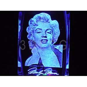  Marilyn Monroe 2D Laser Etched Portrait Crystal A 1 