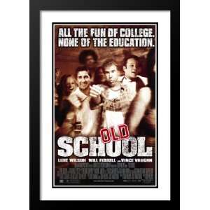 Old School 32x45 Framed and Double Matted Movie Poster   Style A 