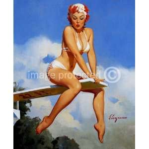   Elvgren Vintage Pinup Girl Poster   11 x 17 Inch Poster Home