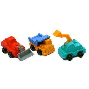  3 Vehicle Erasers in a Box Toys & Games