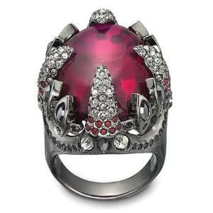  Swarovski Purple Red Ring Jewelry