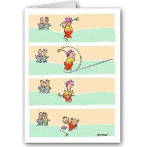  Funny Boxed Golf Note Card   10 Cards and Envelopes 