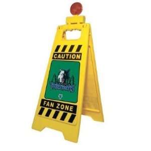 Minnesota Timberwolves 29 inch Caution Blinking Fan Zone Floor Stand 