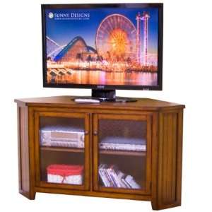    3399WC Timber Creek Corner TV Console in Weathered