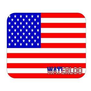  US Flag   Waterloo, Iowa (IA) Mouse Pad 