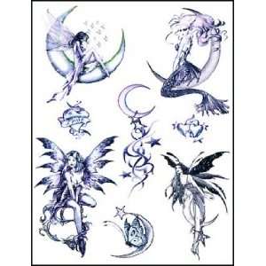  Mermaid & Fairies (Glitter) Temporaray Tattoo Toys 