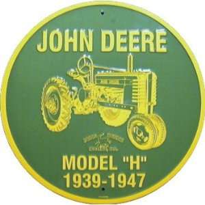 John Deere Model H Circle Sign