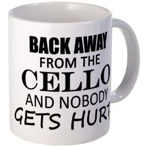  Back Away Cello Music Mug by 