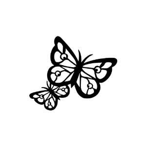  Butterflies BLACK vinyl window decal sticker Office 