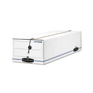   Storage Box, Record Form,8 3/4 x 23 3/4 x 7, White/Blue, 12/Carton