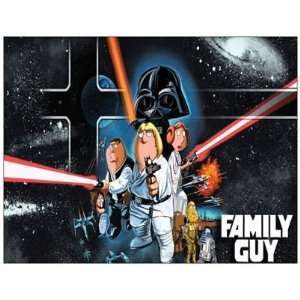  Postcard FAMILY GUY   Star Wars / Blue Harvest 