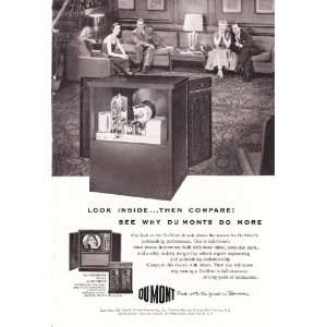 1951 Ad Dumont Westminister Series II Rear view Original Vintage TV 