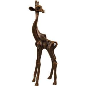   African Wildlife Giraffe Sculpture Statue Figurine