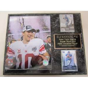  New York Giants Eli Manning Super Bowl MVP 2 Card 