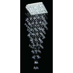 Nulco Lighting Ceiling Pendants 238 95 03 Chrome Lead Crystal Square 