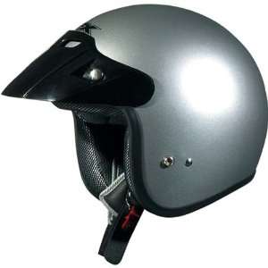  AFX Solid Adult FX 75 Touring Motorcycle Helmet   Silver 