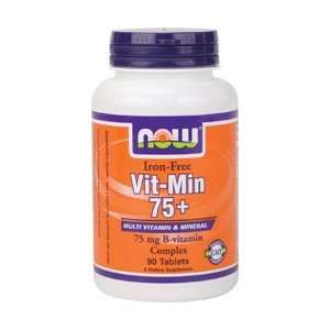  Now Vit Min 75+ (Iron Free), 90 Tablet Health & Personal 