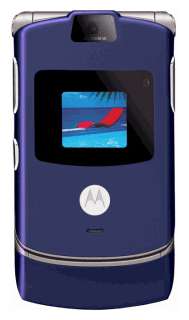  Motorola RAZR V3 Blue Phone (AT&T) Cell Phones 