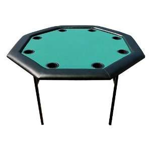  48 inch Octagon Poker Table w/ Folding Legs   Green 