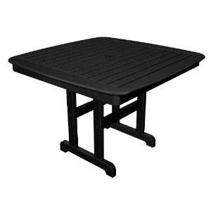  Trex Outdoor Yacht Club 44 Dining Table in Charcoal Black 