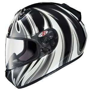   Silver Deviant Full Face Motorcycle Helmet   Size  XL Automotive