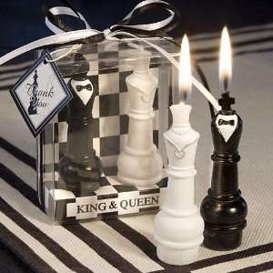  King & Queen Chess Piece Candle Favors F9417 Quantity of 