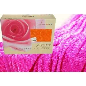  LE53T OR Le Vele Twin  Rose Effect Blanket  Rose Fleece 