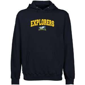 NCAA La Salle Explorers Logo Arch Lightweight Pullover Hoody   Navy 