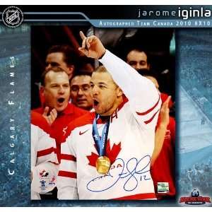  Jarome Iginla Team Canada 2010 Olympics Autographed/Hand 