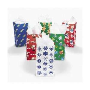  72 Assorted CHRISTMAS Paper GOODY BAGS/Snowman/SANTA/Candy 