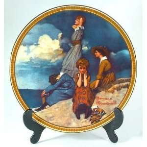  Knowles Waiting on the Shore Norman Rockwell plate from 