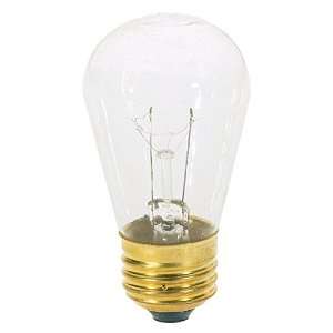   S3965 130V Medium Base 11 Watt S14 Light Bulb, Clear