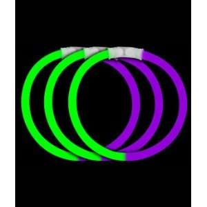  50 8 Glow Stick Bracelets Green/Purple Glowsticks Toys 