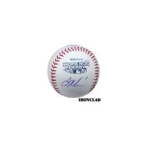  Joe Mauer Autographed 2009 Home Run Derby Baseball Sports 