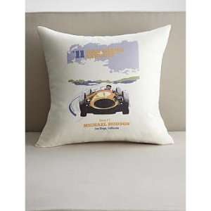 race car circuit   18 x 18 pillow cover