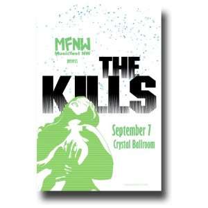  The Kills Poster   Concert Flyer   Blood Pressures Tour 