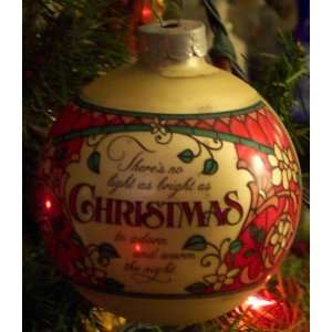  1979 Light of Christmas Glass Ball Hallmark Ornament 