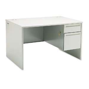 Pedestal Desk, 48w x 30d x 29 1/2h, Light Gray   Sold As 1 Each   High 