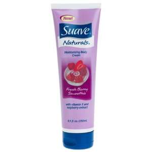 Suave Naturals Moisturizing Body Cream, Fresh Berry Smoothie with 