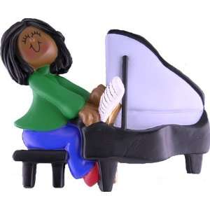  3907 Pianist Ethnic African American Female Personalized 