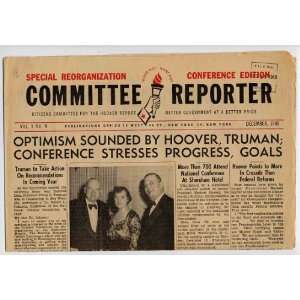COMMITTEE REPORTER   Citizens Committee for the Hoover Report   Better 