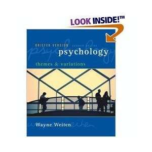  Personalized Instructors Edition for Weitens Psychology 