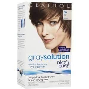 Clairol Nice n Easy Gray Solution Hair Color, Light Ash Brown (006A 